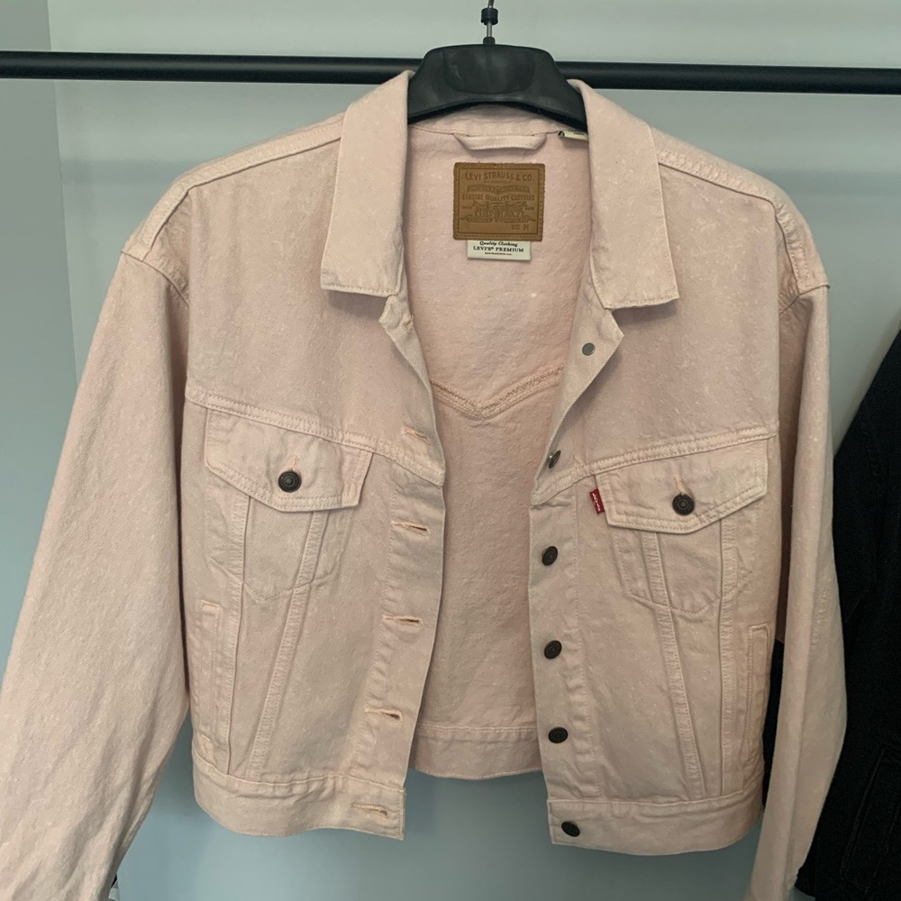Levi’s Pink Acid Wash Trucker Jean Jacket